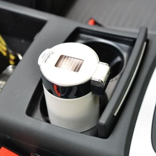 New car ashtray carbon fiber car ashtray with lights car ashtray LED lights car supplies mini portable car ashtray ABS