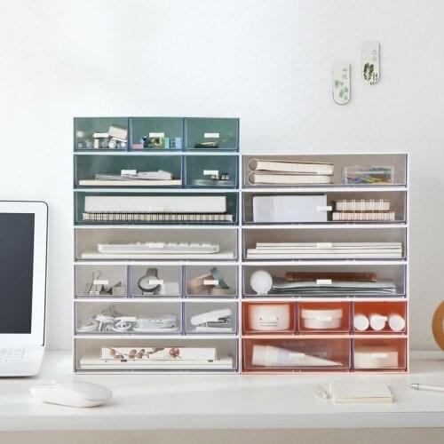 Drawer Type Cosmetic Tool Jewelry Jewelry Plastic Storage Box Combinable And Overlapping Cosmetic Storage Box