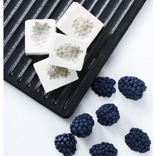 4pcs Mulberry Raspberry Silicone Mold Fondant Mould Cake Decorating Tools Chocolate Gumpaste Mold Sugarcraft Kitchen Accessories