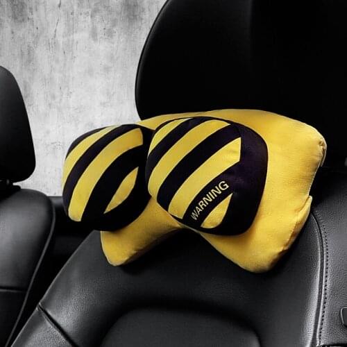 1Pcs Fashion Sports Car Seat Headrest Pillow Neck Cushion Support Universal Auto Neck Pillow Car Accessories for Men Women Cool