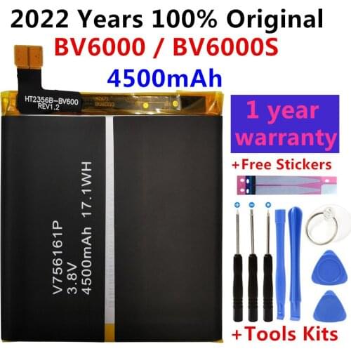 2021 Hot BV6000 Battery 100% Original for BLACKVIEW BV6000S Mobile Phone Battery 4500mAh with Tracking Number