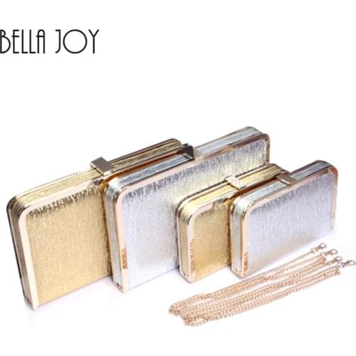 BELLA JOY Women's Silver Clutches