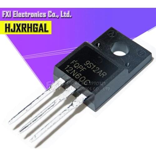 Free shippin 10pcs/lot FQPF12N60C 12N60 12A / 600V N-channel MOSFET original authentic