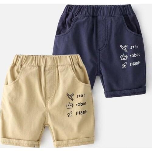 Baby Boys Shorts Summer Pants Trouser Shorts Cotton Fashion Letter Print Pants Kids Clothes1-6 Years