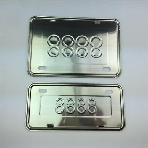 For Motorcycle Scooters Bicycle Modified Car License Plate For FUXI License Plate License Plate Frame Theft Protection