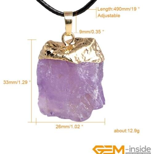 Natural Irregular Rough Raw Stone Crude Quartz Crystal Pendant Necklace Jewelry Decoration Accessories Charm Beads For Women