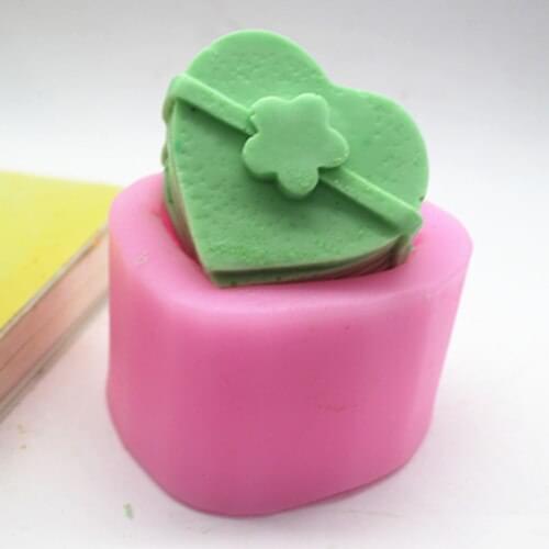 Free shipping handmade soap silica gel mould candle soap mould silicone mold for DIY RIBBON HEAR T