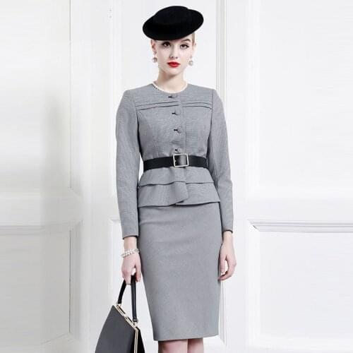 Gaoding Qianniaoge Ol Lady Elegant Professional Dress Dress 2021 Spring And Autumn High End Fashion Suit