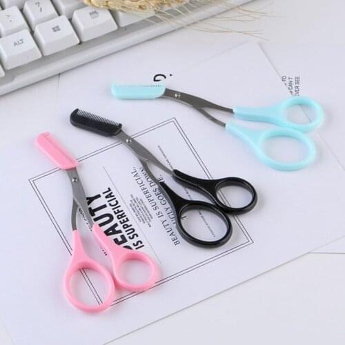 Beauty Scissors For Beginners Eyebrow Trimming Scissors With Eyebrow Comb Small Scissors Eyebrow Trimming Tools Makeup Tools