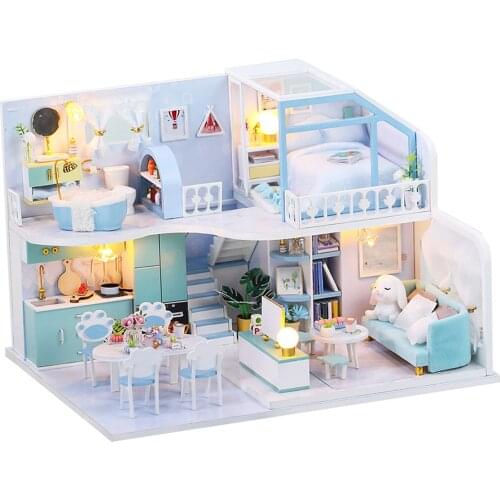 DIY Miniature DollHouse Creative Dream House with Furniture Festival Gift