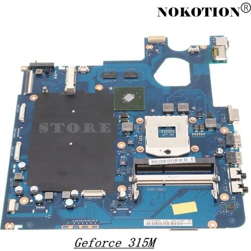 Nokotion BA92-09184A BA92-09184B BA41-01763A For Samsung NP300E5A 300E5A Laptop Motherboard HM65 DDR3 Geforce 315M