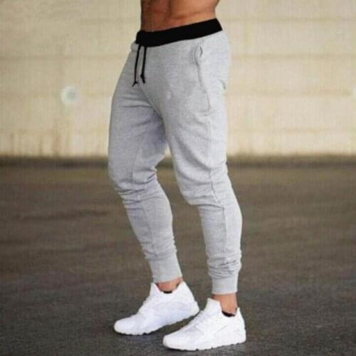 New Jogging Pants Men Sport Sweatpants Running Pants GYM Pants Men Joggers Cotton Trackpants Slim Fit Pants Bodybuilding Trouser