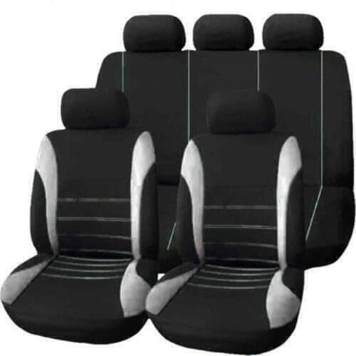 Full Set in Pink Car Seat Covers,Front and Rear Split Bench Protection, Airbag Compatible ,Universal Fits for Auto Truck SUV