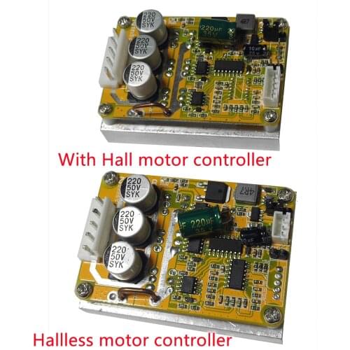 350W 5-36V BLDC Three-Phase DC Brushless With Hall Motor Signal Input Controller Sensorless Brushless Motor Durable VR Speed
