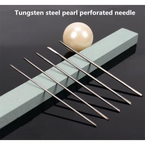 Triangular drill High hardness Tungsten steel punching needle For pearl perforation Pearl punching machine Free shipping