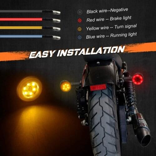 Universal Motorcycle Blinkers LED Turn Signals Light Switchback Running Lights DRL Indicators Compatible for 12V