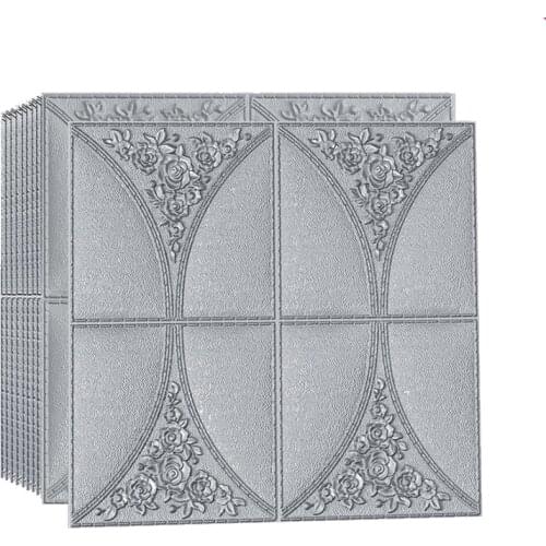 10Pcs/Bag 3D Four-Leaf Clover Wallpaper Waterproof Self-Adhesive DIY Sticker TV Wall Living Room Bedroom Study Room 70x70cm