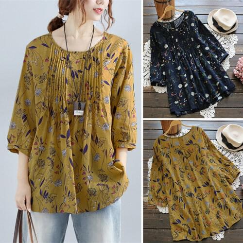 2019 summer printed womens shirt blouse for women blusas womens tops and blouses woman chiffon shirts ladies top plus size