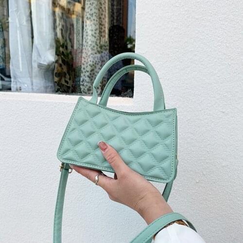 Retro Lingge Clutch PU Leather Shoulder Bag For Women 2021 Crossbody Bags Female Small Handbag Bolsas Feminina Purse Mini Pocket