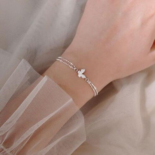 New Korean Style Baroque Pearl Bracelet For Women Fashion Snowflake Crystal Pendant Bracelets & Bangles Jewelry Gifts