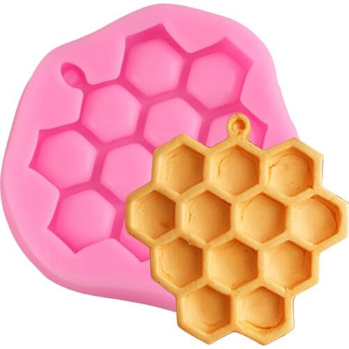 1Pcs Kitchen DIY Handmade Honeycomb Type Silicone Mold Fondant Cake Chocolate Soap Candy Biscuit Sugar Mold Kitchen Accessories