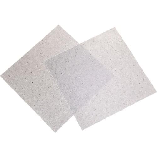 2 Pcs 5.1"x 5.1" Microwave Oven Mica Sheets Repairing Accessory Plates Sheets 95AC