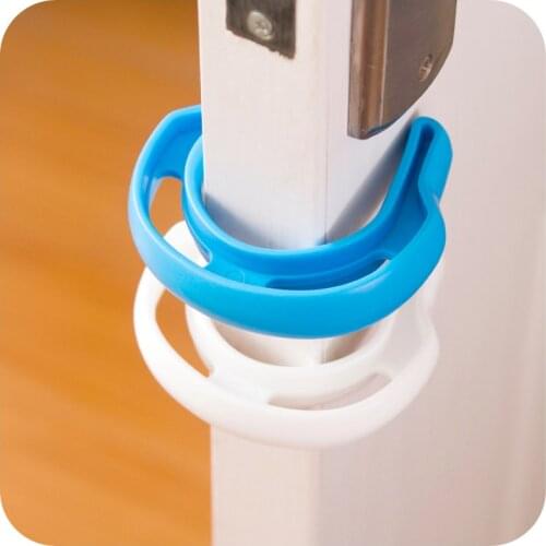 2pcs U Baby Safety Gate Card Infant Door Stop Security Safe Doorways Exit door card Plastic Security Door Stopper Clip