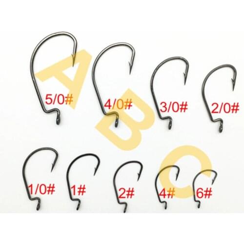 20pcs*High Carbon Crank Hook Soft Bait Texas Group Hook Worm Maggot Jig Rig Fishing Paraphernalia 83206