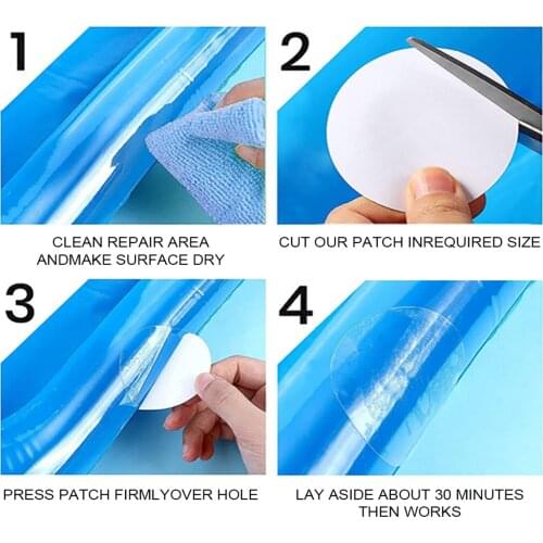 30Pack Round PVC Repair Patch Inflatable Boats Air Mattress Repair Stickers