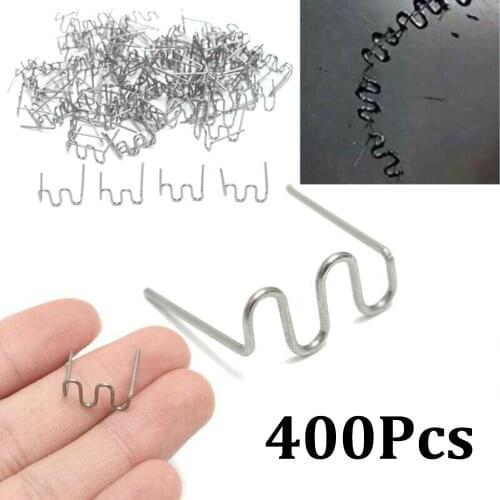 400pcs taples for Hot Stapler Plastic Repair Wave Staples Bumper Bodywork Repairs 0.8mm S Wave Staples