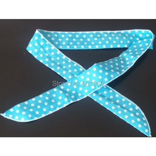 50Pcs Wholesale Summer blue Refreshing Non-toxic Neck Cooler Scarf Body Ice Cool Cooling Wrap Tie Headband Bandana Wrist Towel