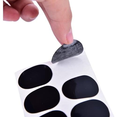 17 * 9cm 0.55mm Thickness 8 Pcs Black Rubber Soprano Saxophone Sax Clarinet Mouthpiece Pads Patches Cushions