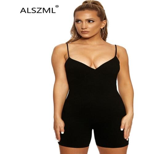 Женские однотонные комбинезоны ALSZML China At AliExpress