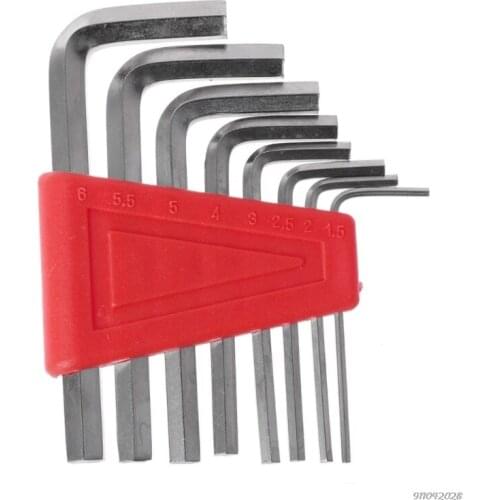 Free Shipping 8pcs Allen Key Hexagon Wrench Tools Set Steel Spanner Screwdriver Kits 1.5mm-6mm ju7 21 Wholesales