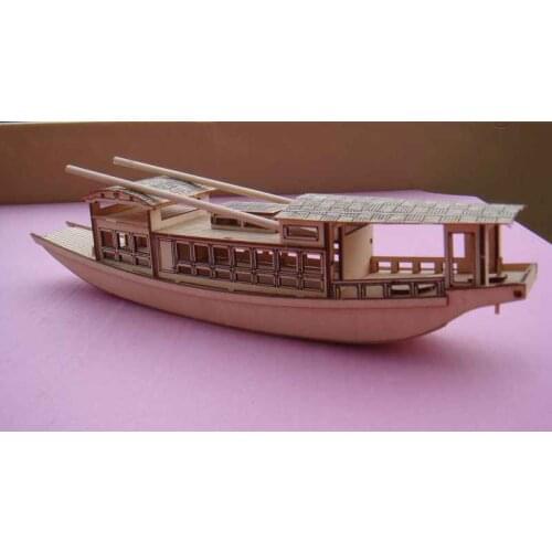 Free shipping Chinese Classic jiangnan pleasure-boat model Scale 1/50 South lake boat model kit