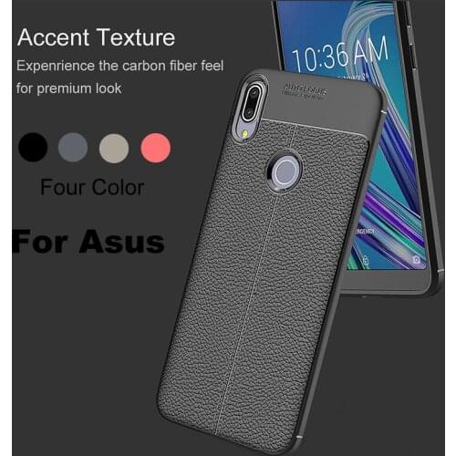 Cases For Asus Zenfone 4 Selfie ZD553KL MAX ZC520KL pro zs551kL Case Soft Silicone Flexible Shockproof Leather Texture Cover