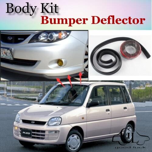 Bumper Lip Deflector Lips For Subaru Pleo Front Spoiler Skirt For TopGear Friends to Car View Tuning / Body Kit / Strip