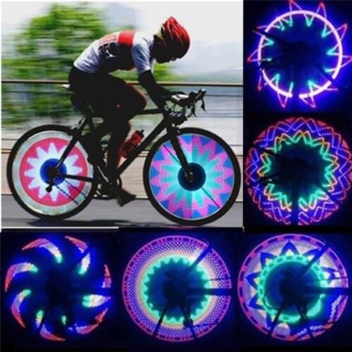 Bicycle Motorcycle Bike Tyre Tire Wheel Lights 32 LED Flash Spoke Light Lamp Outdoor Cycling Lights For 24 Inches Wheel Bicycle