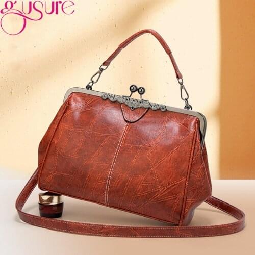 Gusure 2021 Elegant Big Luxury Shoulder Bag For Women Handbags Large Capacity Designer Female PU Lrather Crossbody Bags Boslas