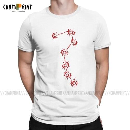 Hokuto No Ken Seven Scars T Shirt Mens Pure Cotton 2019 Fashion T-Shirts Fist of the North Star Tees Short Sleeve Clothes Adult