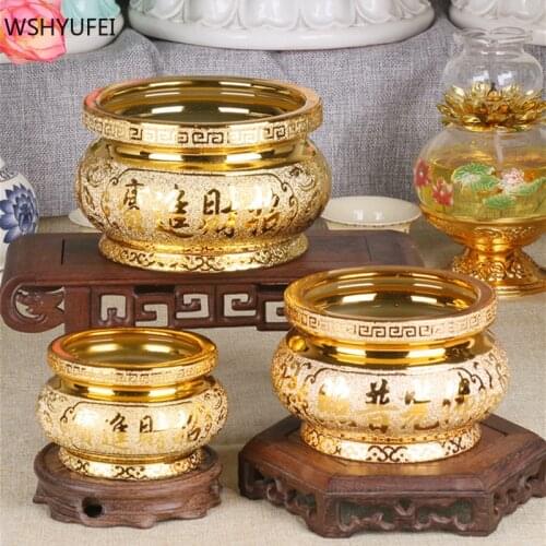 Ceramics God of Wealth Incense Burner Ornaments Buddha Hall Worship Accessories Traditional Buddhist Decoration Supplies