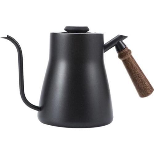 850ml 304 Stainless Steel Coffee Pot Long Gooseneck Kettle Hand Drip Kettle Pour Over Coffee With Thermometer Lid Kitchen Tools