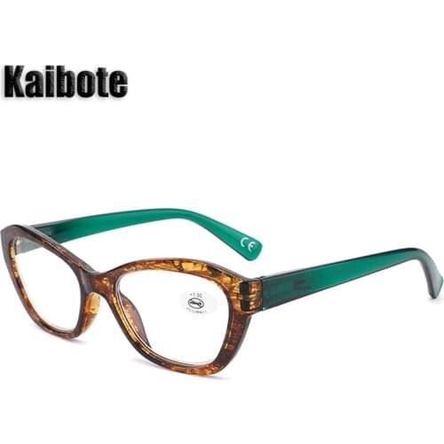 KBT New Fashion Ladies Reading Glasses Cat Eye Frame Reader Eyewear Quality Women Presbyopic Eyeglasses +1.0 1.5 2.0 2.5 3.0 3.5