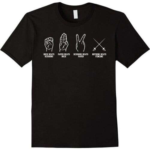 Nothing Beats Fencing T Shirt Men Sports T-shirt Fashion Cotton T-Shirts