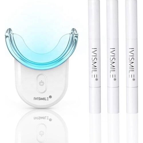 IVISMILE Teeth Whitening Kit White Light Dental Tools Home Use Oral Cleaning Bleach Tooth Set Smile Product Carbamide Peroxide