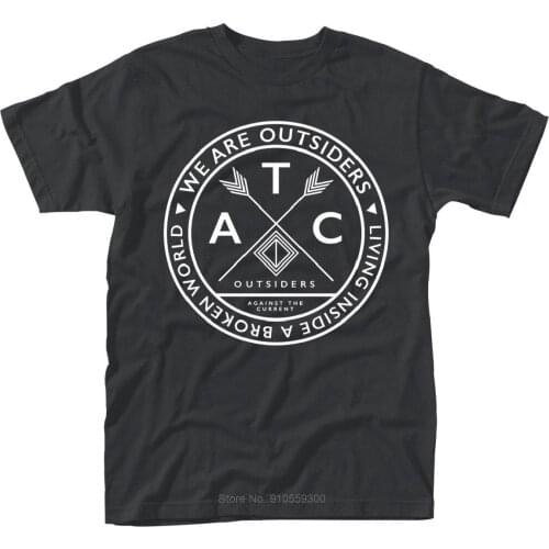 Against The Current 'We Are The Outsiders' T-Shirt - NEW & OFFICIAL Cool Casual pride t shirt men Unisex Fashion tshirt