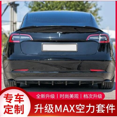 Suitable for Model3 Modified Spade Side Skirt Rear Tail Small Surrounding Tesla Front Lip Decoration