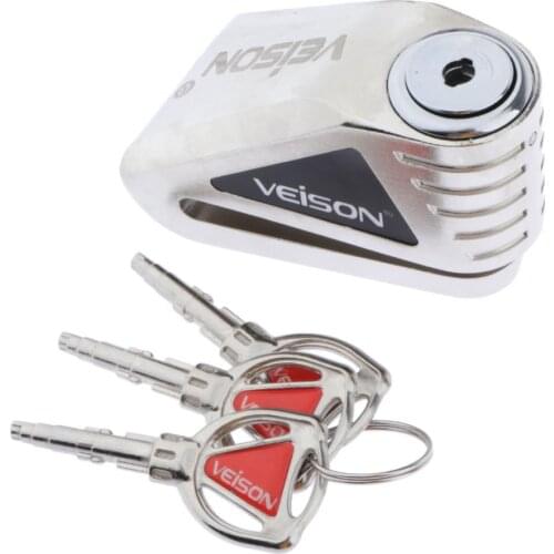 Polished DX9 Disc Brake Lock Security Waterproof Motorcycles Motorbike Bike