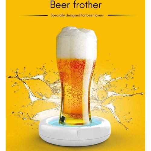 MLGB Portable Beer Foamer Rechargeable Ultrasonic Beer Bubbler for Home Gatherings Business Meetings Bars and Other
