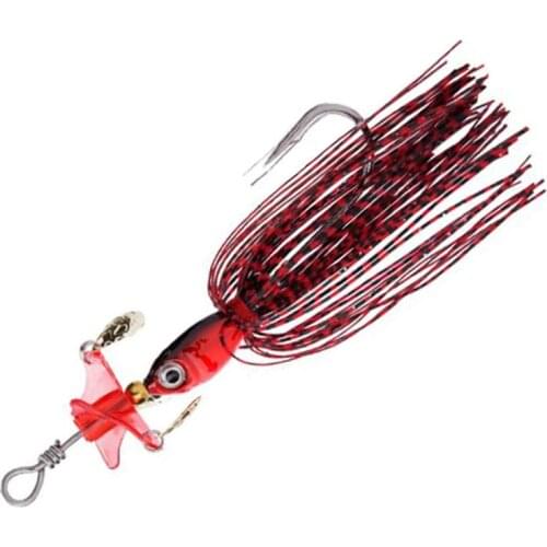 1pcs 18g Fishing Lure Spinner Metal Beard Grass Carp Walking Catfish Fake Bait Artificial Tackle Water Fish Lures Accessories